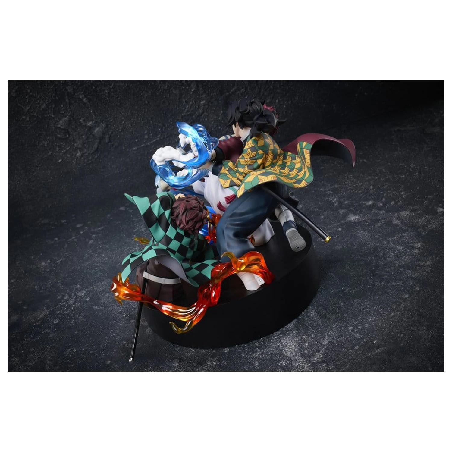Demon Slayer: Kimetsu no Yaiba PVC figurka Tanjiro Kamado & Giyu Tomioka & Akaza 13 cm fotografii produktu
