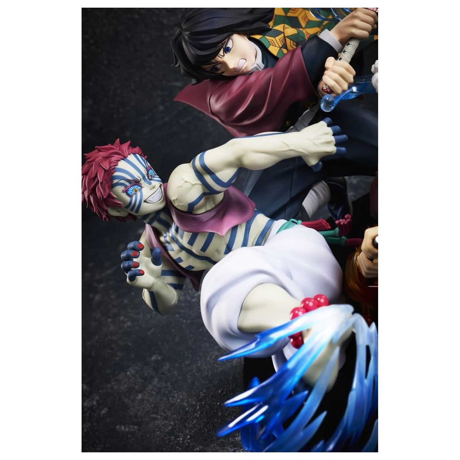 Demon Slayer: Kimetsu no Yaiba PVC figurka Tanjiro Kamado & Giyu Tomioka & Akaza 13 cm fotografii produktu