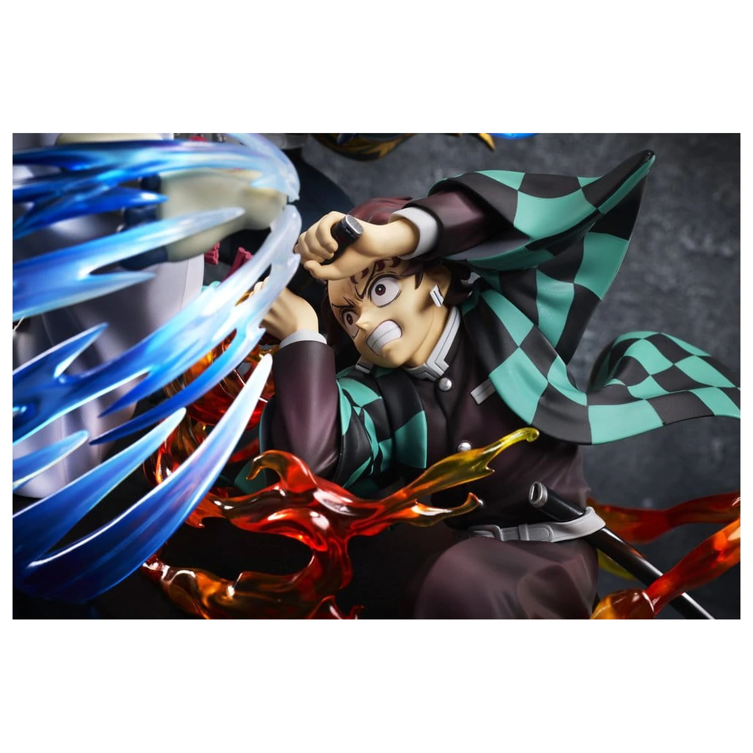 Demon Slayer: Kimetsu no Yaiba PVC figurka Tanjiro Kamado & Giyu Tomioka & Akaza 13 cm fotografii produktu