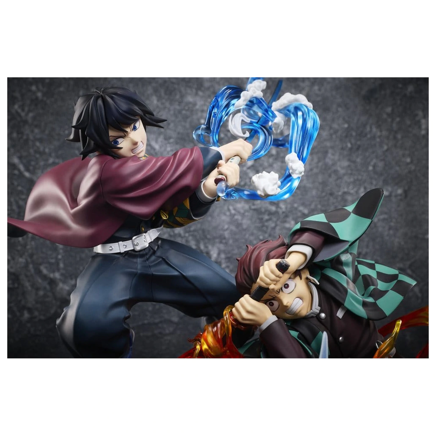 Demon Slayer: Kimetsu no Yaiba PVC figurka Tanjiro Kamado & Giyu Tomioka & Akaza 13 cm fotografii produktu
