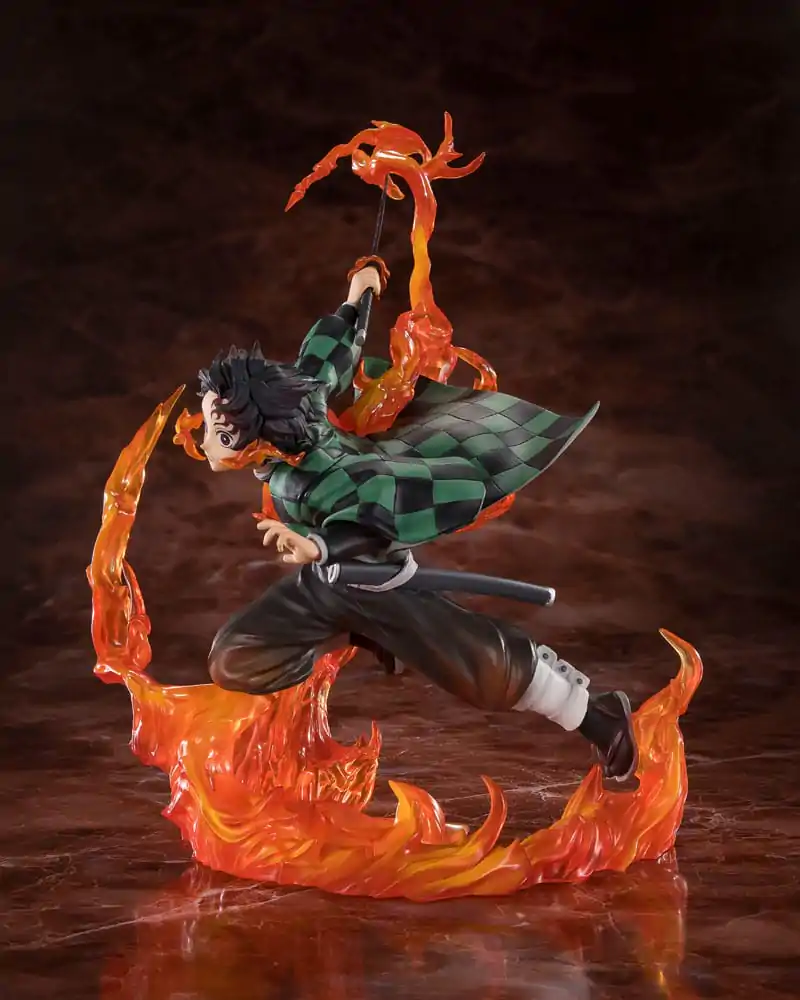 Demon Slayer Kimetsu no Yaiba Tanjiro Kamado Kyojuro Rengokus Sword Guard figurka 19,5 cm fotografii produktu