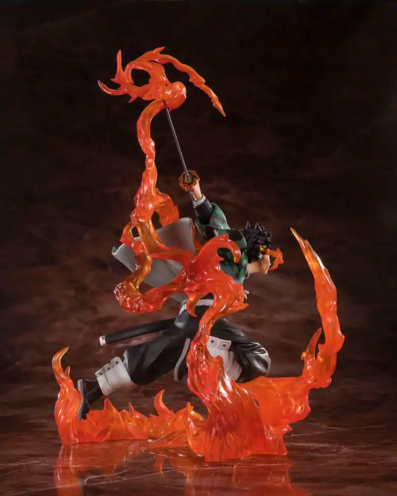 Demon Slayer Kimetsu no Yaiba Tanjiro Kamado Kyojuro Rengokus Sword Guard figurka 19,5 cm fotografii produktu