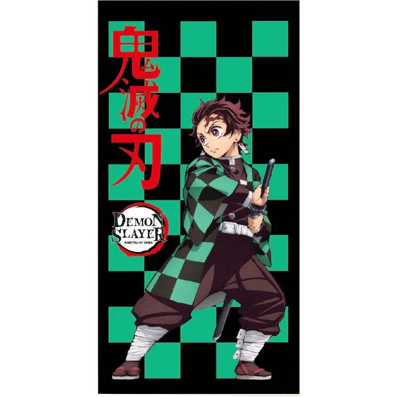 Demon Slayer Kimetsu no Yaiba Tanjiro Kamado plážová osuška z mikrovlákna fotografii produktu