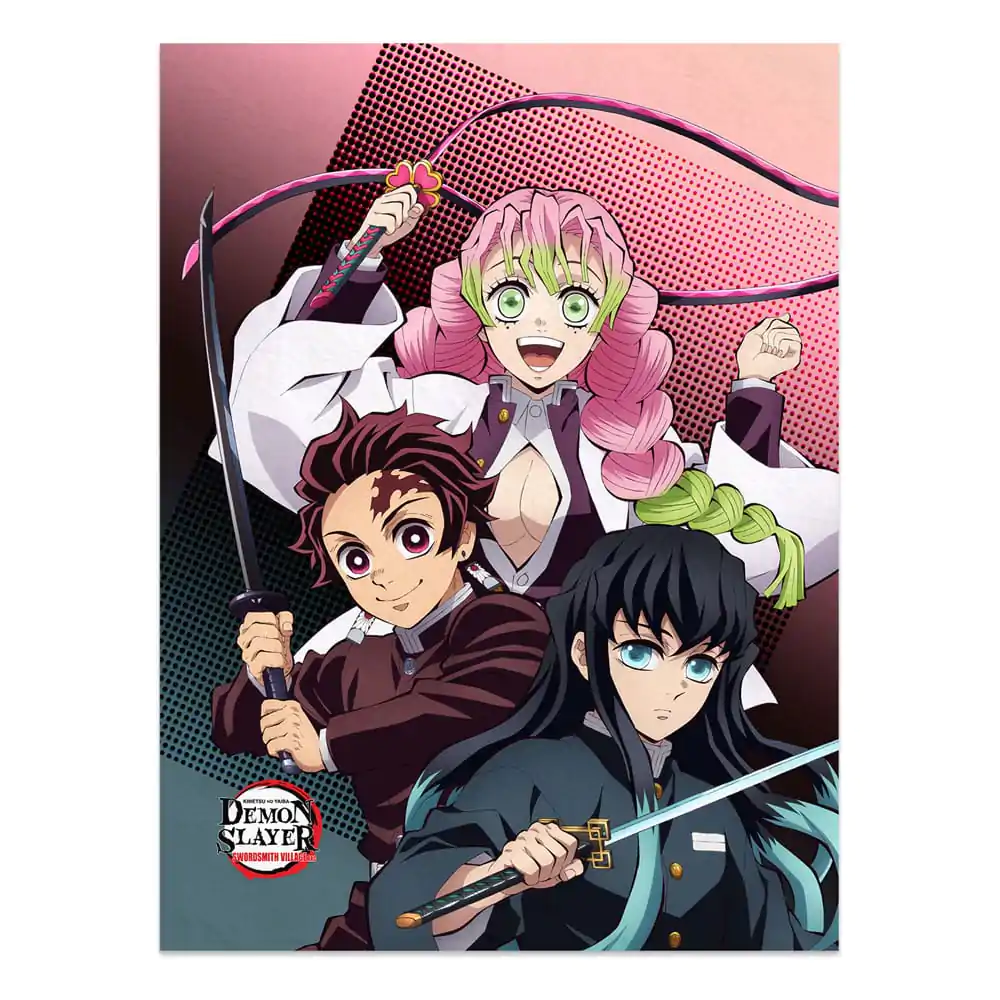 Demon Slayer: Kimetsu no Yaiba deka Tanjiro, Mitsuri, Muichiro 120 x 160 cm fotografii produktu