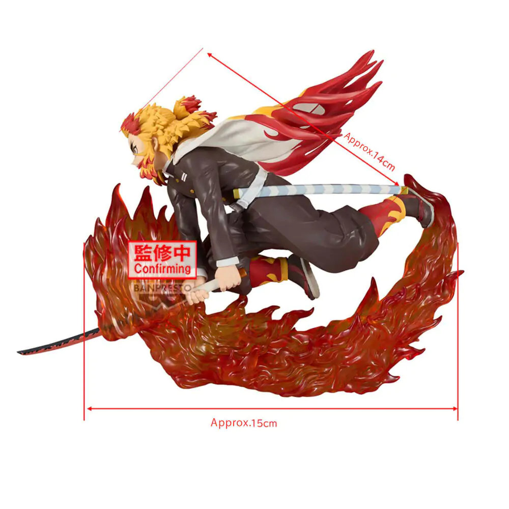 Demon Slayer Kimetsu no Yaiba Vibration Stars Kyojuro Rengoku figurka 14 cm fotografii produktu