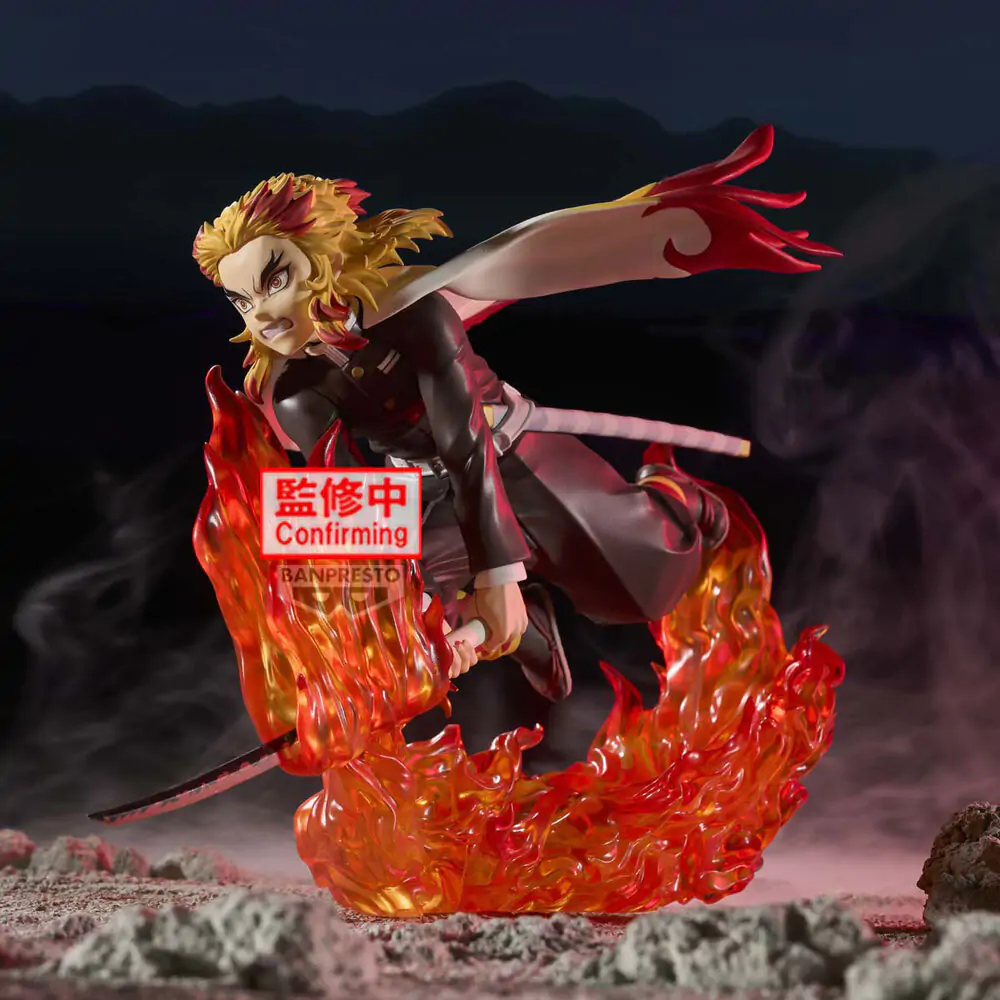 Demon Slayer Kimetsu no Yaiba Vibration Stars Kyojuro Rengoku figurka 14 cm fotografii produktu