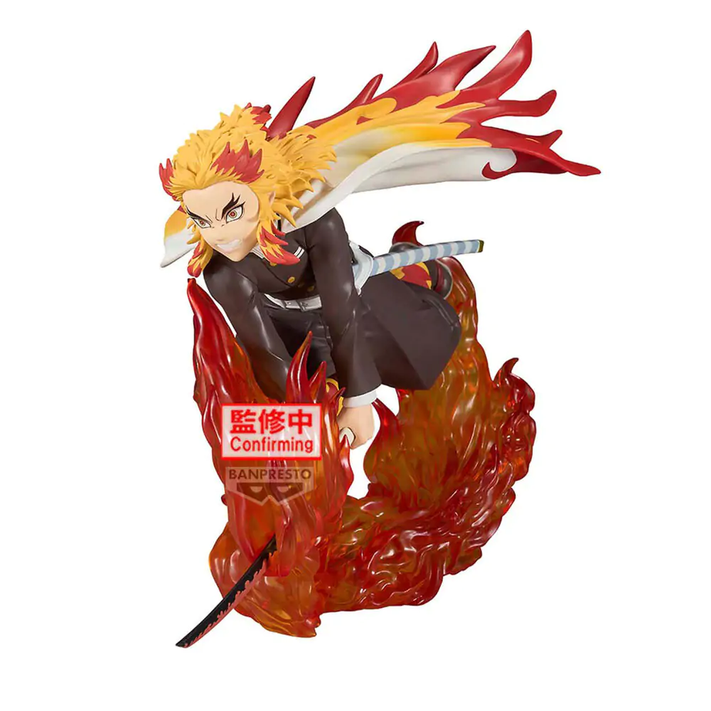 Demon Slayer Kimetsu no Yaiba Vibration Stars Kyojuro Rengoku figurka 14 cm fotografii produktu