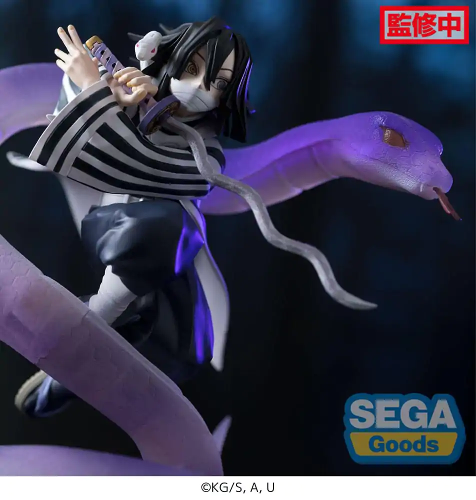 Demon Slayer: Kimetsu no Yaiba Xross Link Anime PVC soška Obanai Iguro Hashira Training Arc 14 cm fotografii produktu