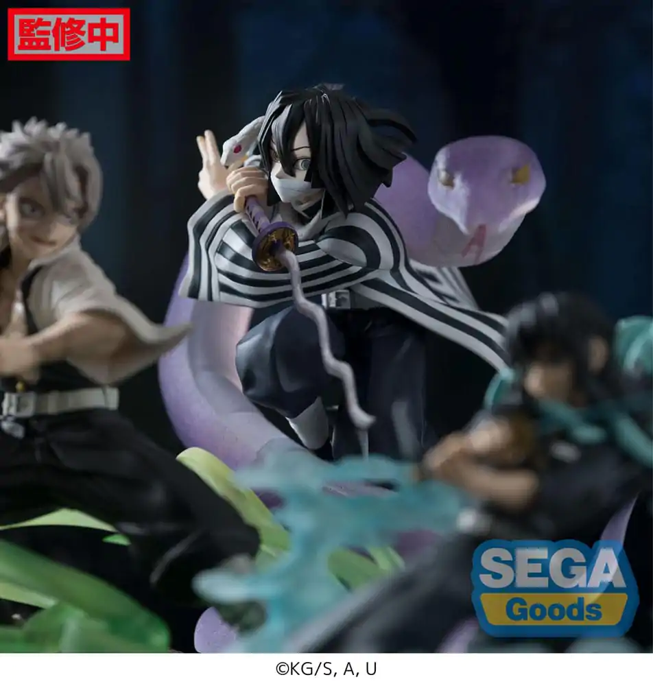 Demon Slayer: Kimetsu no Yaiba Xross Link Anime PVC soška Obanai Iguro Hashira Training Arc 14 cm fotografii produktu