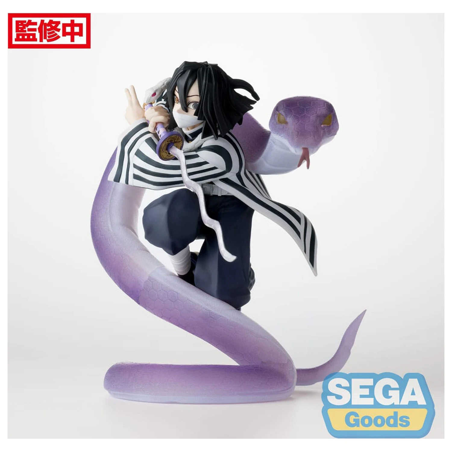Demon Slayer: Kimetsu no Yaiba Xross Link Anime PVC Socha Obanai Iguro Hashira Training Arc 14 cm fotografii produktu
