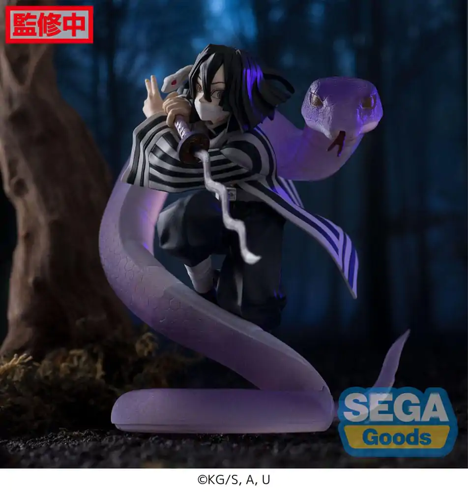 Demon Slayer: Kimetsu no Yaiba Xross Link Anime PVC soška Obanai Iguro Hashira Training Arc 14 cm fotografii produktu