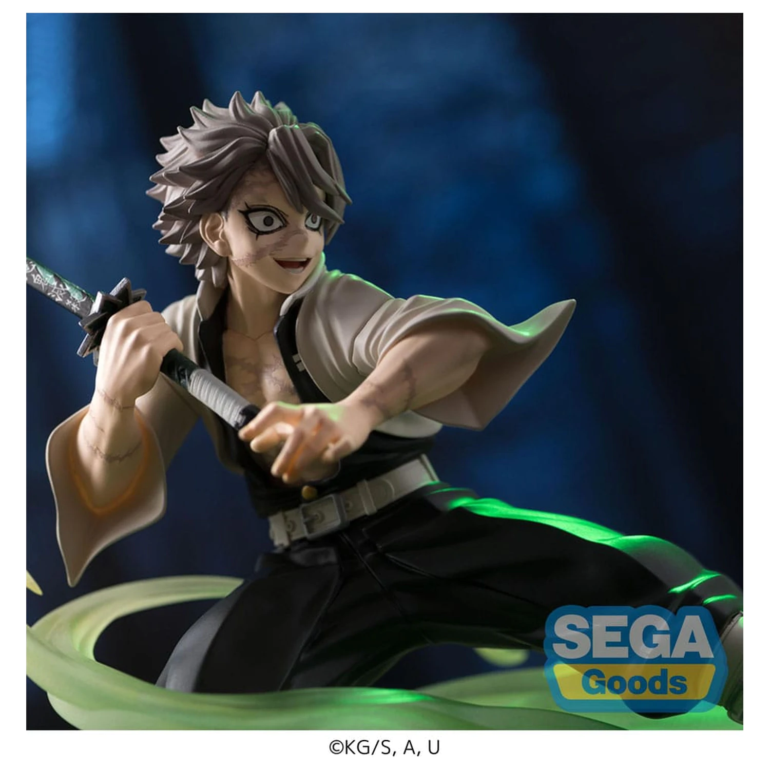 Demon Slayer: Kimetsu no Yaiba Xross Link Anime PVC Socha Sanemi Shinazugawa Hashira Training Arc 12 cm fotografii produktu