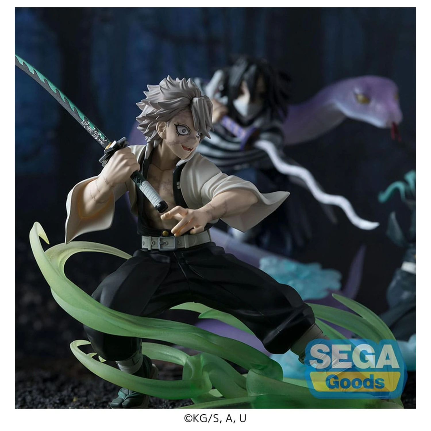 Demon Slayer: Kimetsu no Yaiba Xross Link Anime PVC Socha Sanemi Shinazugawa Hashira Training Arc 12 cm fotografii produktu