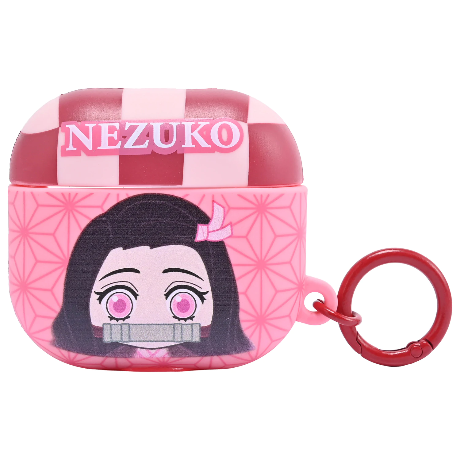 Demon Slayer Nezuko 3D pěnové pouzdro na AirPods s klipem na tašku fotografii produktu