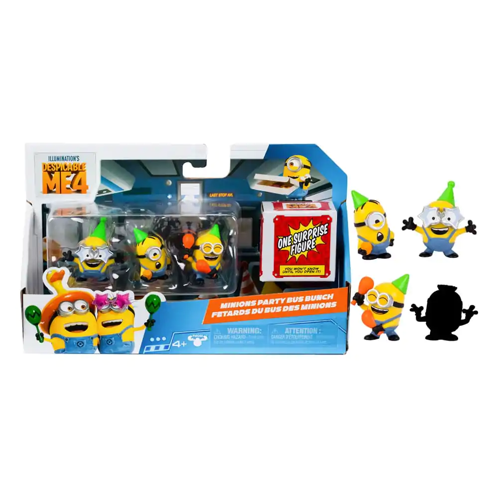 Despicable Me 4 figurky 4-Pack Party Bus 5 cm fotografii produktu