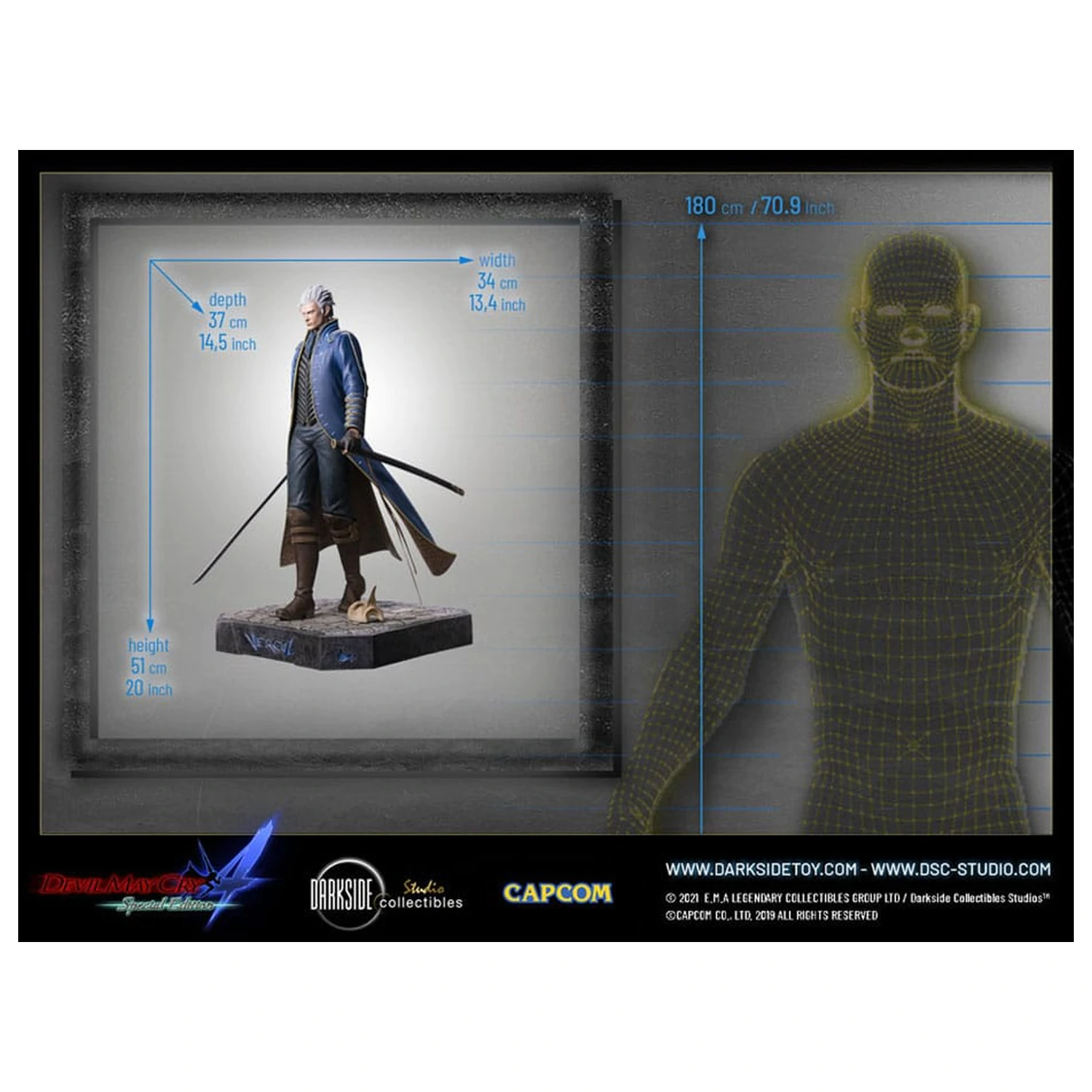 Devil May Cry 4 Prémiová socha 1/4 Vergil 51 cm fotografii produktu