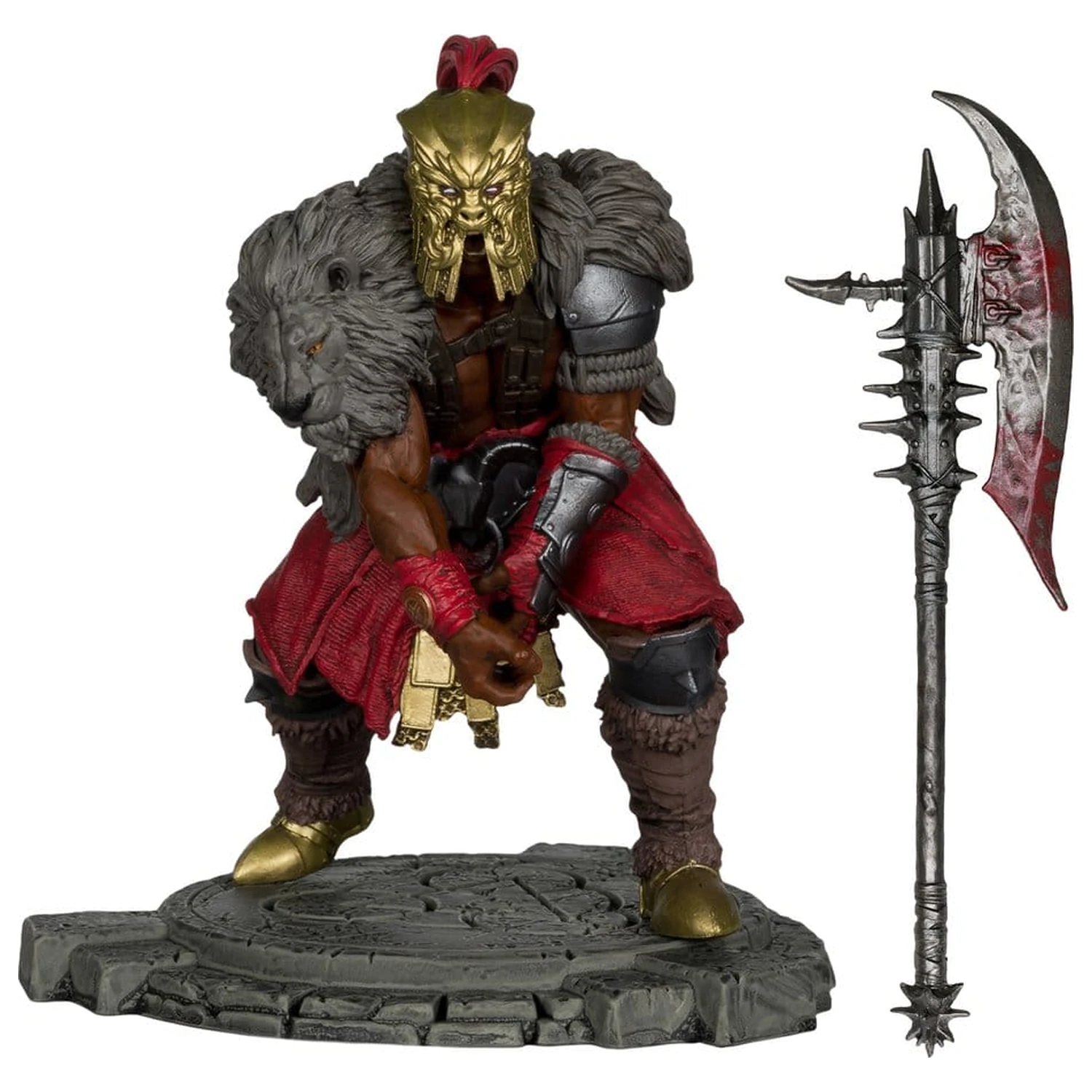 Diablo IV figurka 1/12 scale, limitovaná edice, pózovatelná, Barbarian, 12 cm fotografii produktu