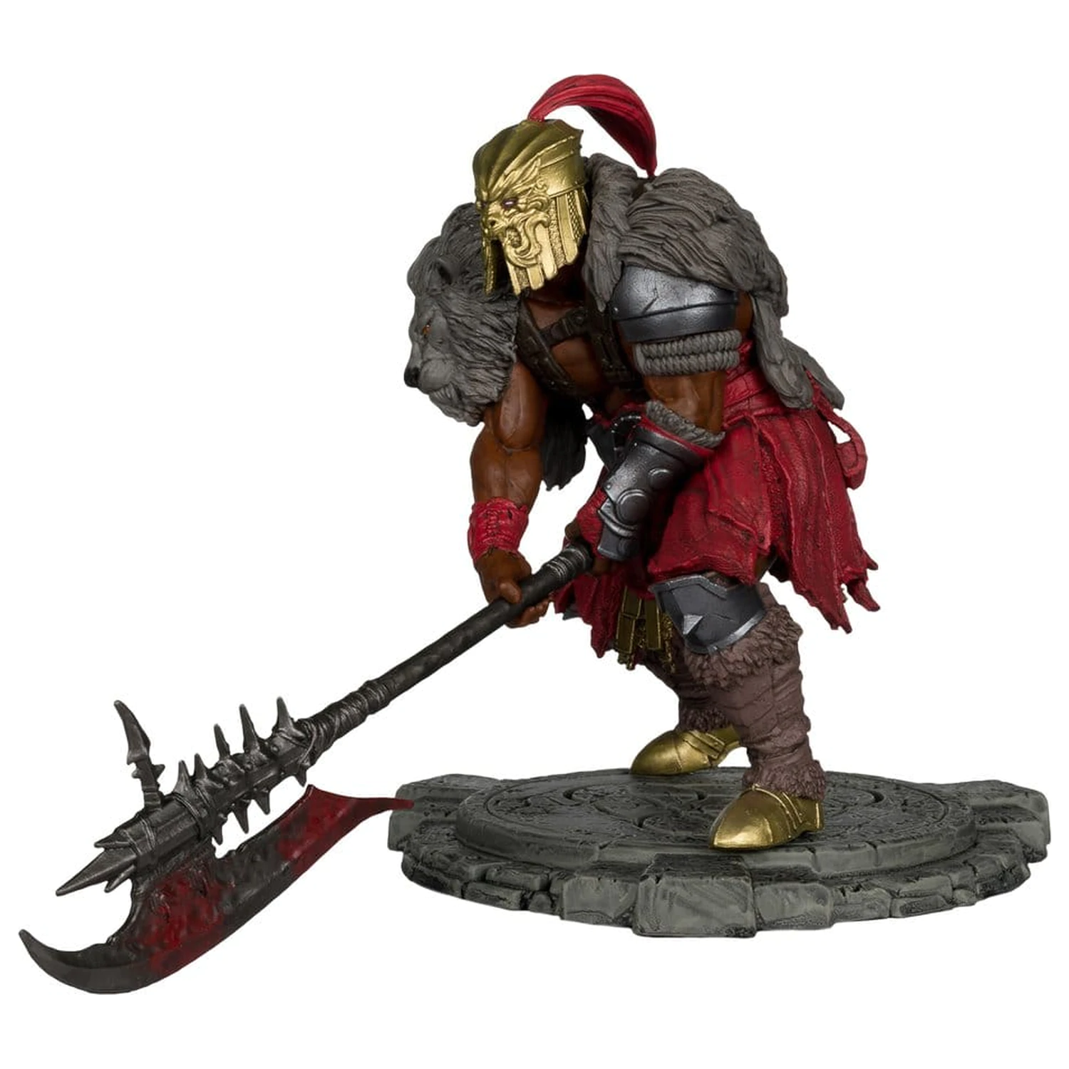 Diablo IV figurka 1/12 scale, limitovaná edice, pózovatelná, Barbarian, 12 cm fotografii produktu