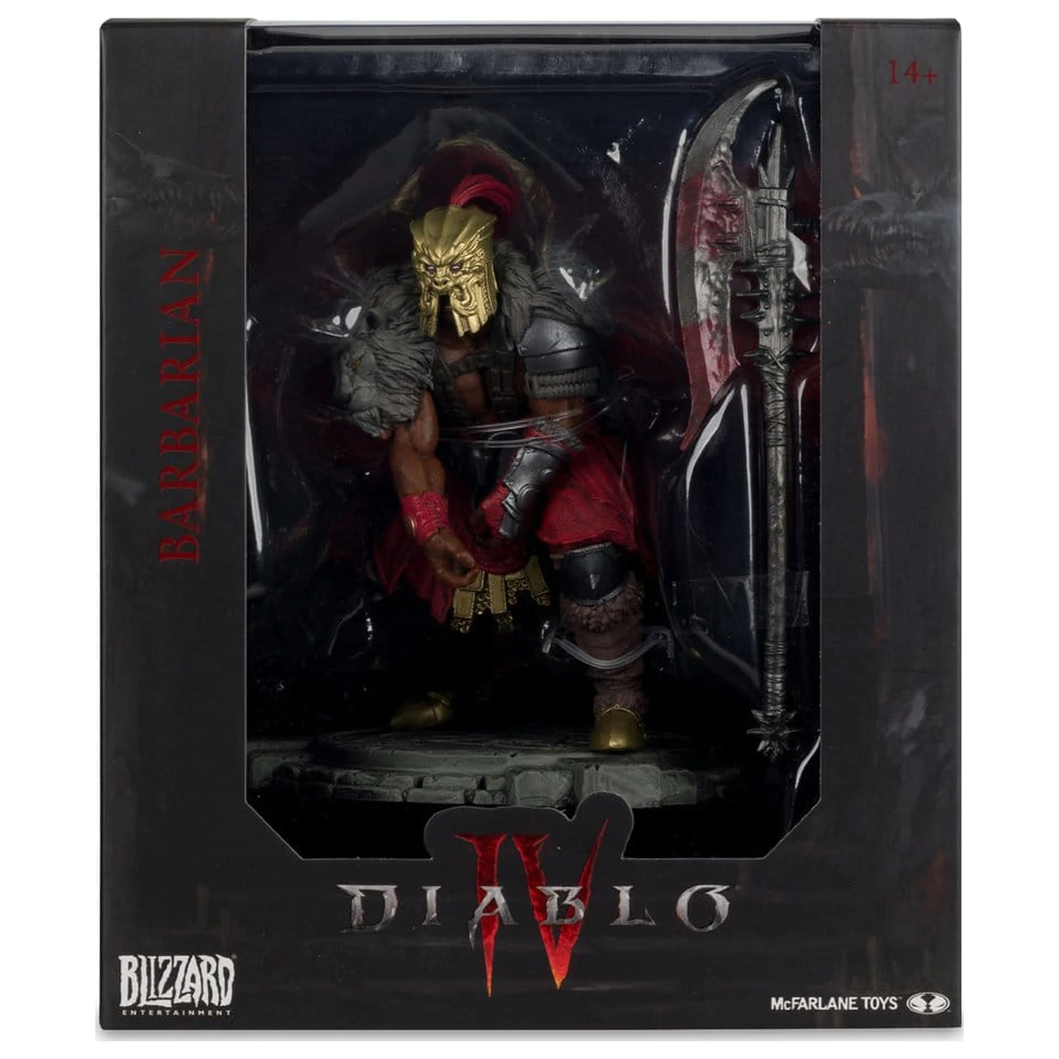 Diablo IV figurka 1/12 scale, limitovaná edice, pózovatelná, Barbarian, 12 cm fotografii produktu