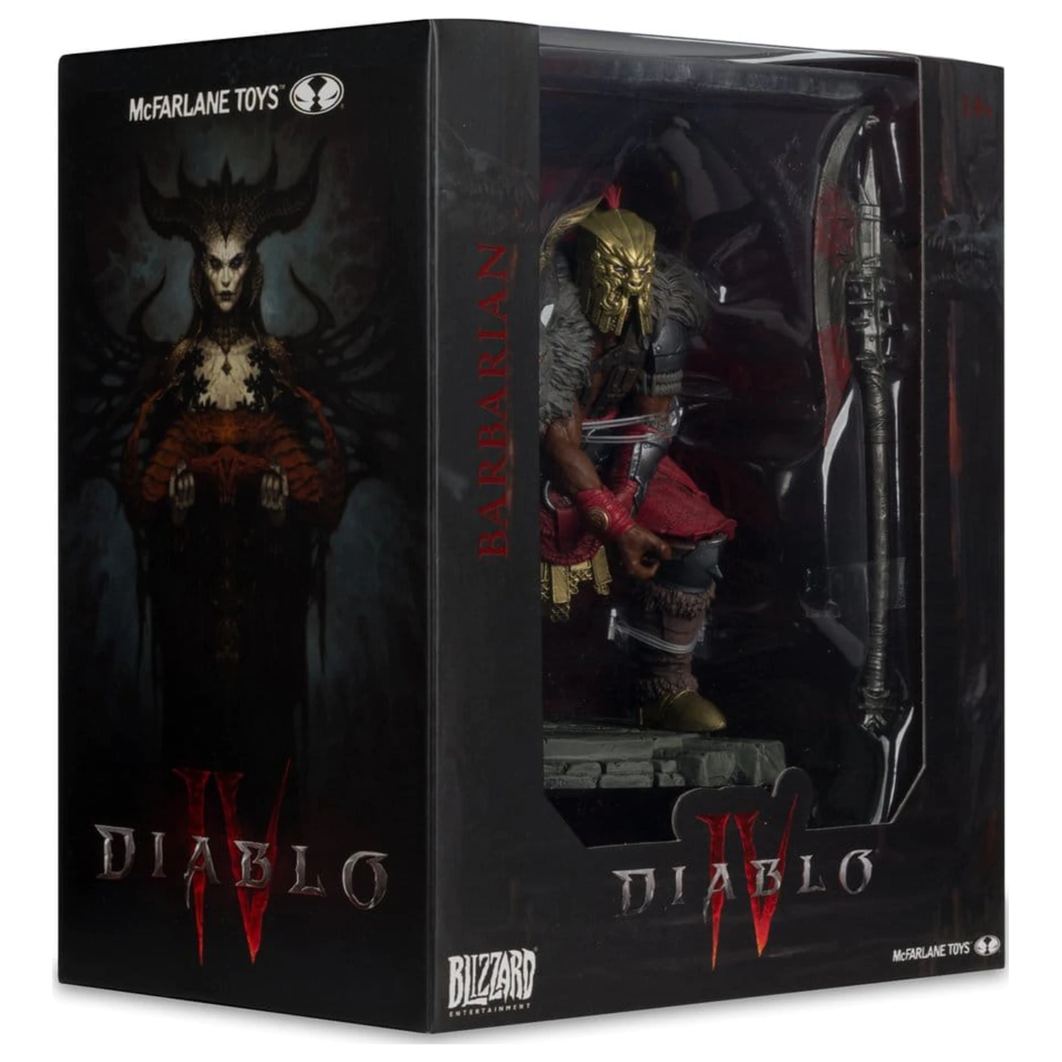 Diablo IV figurka 1/12 scale, limitovaná edice, pózovatelná, Barbarian, 12 cm fotografii produktu