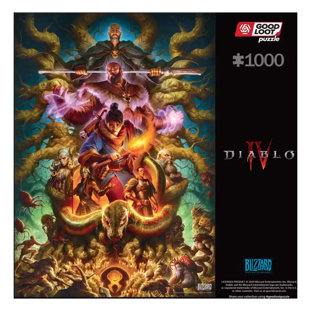 Diablo IV Gaming Puzzle Horadrim (1000 dílků) fotografii produktu