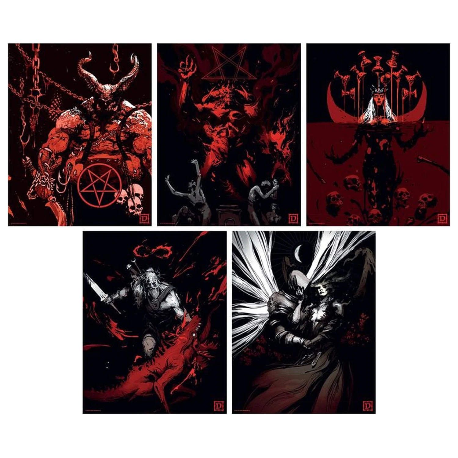 Diablo sada litografií Limitovaná edice fotografii produktu