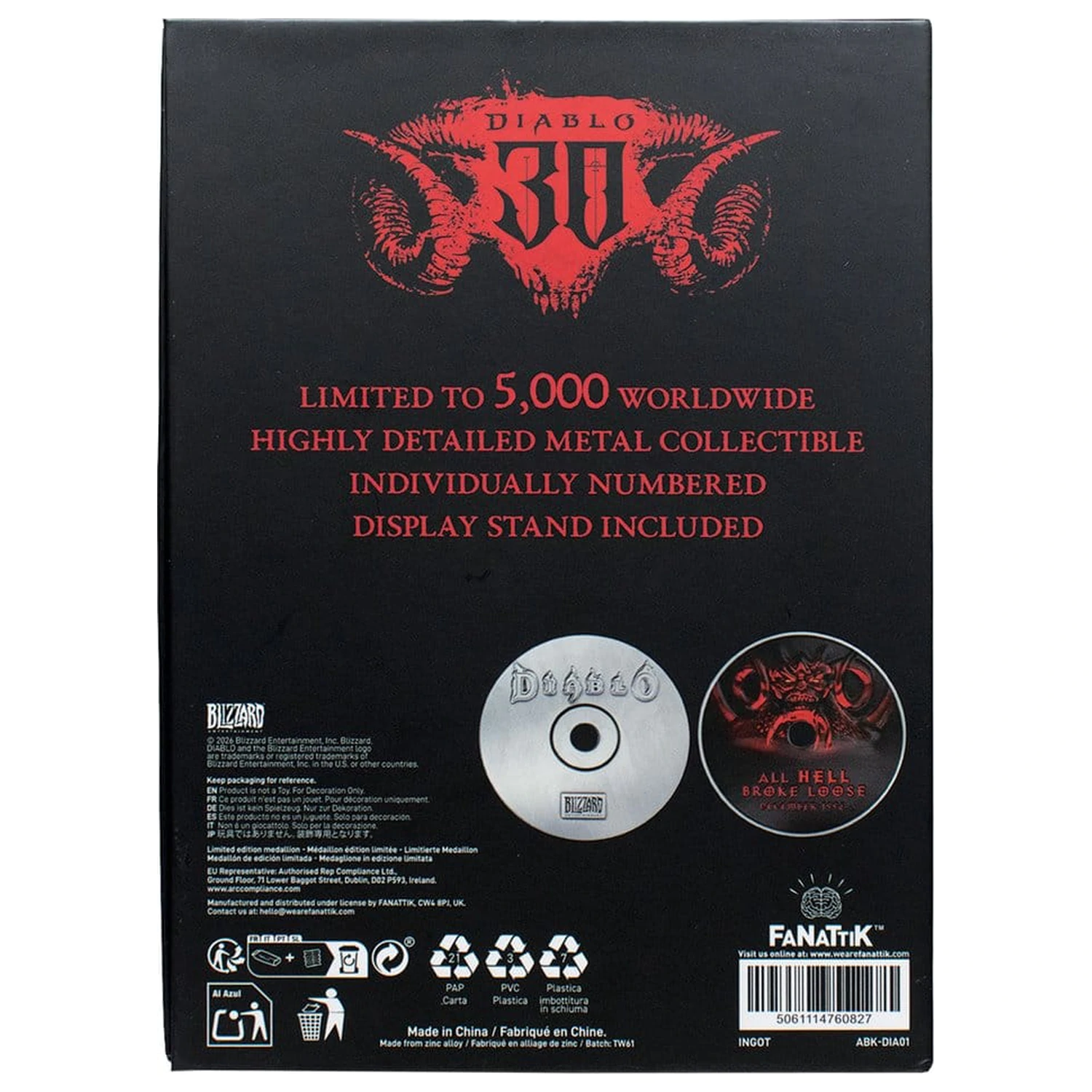 Diablo Replika 30. výročí CD-ROM limitovaná edice 11 cm fotografii produktu