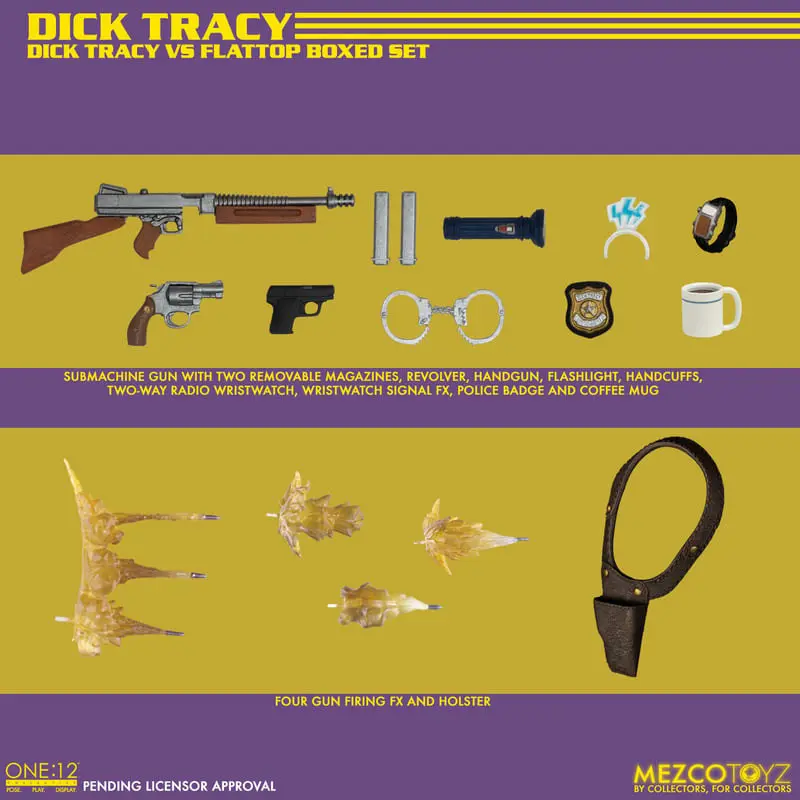 Akční figurky Dick Tracy 1/12 Dick Tracy vs Flattop Box Set 17 cm fotografii produktu