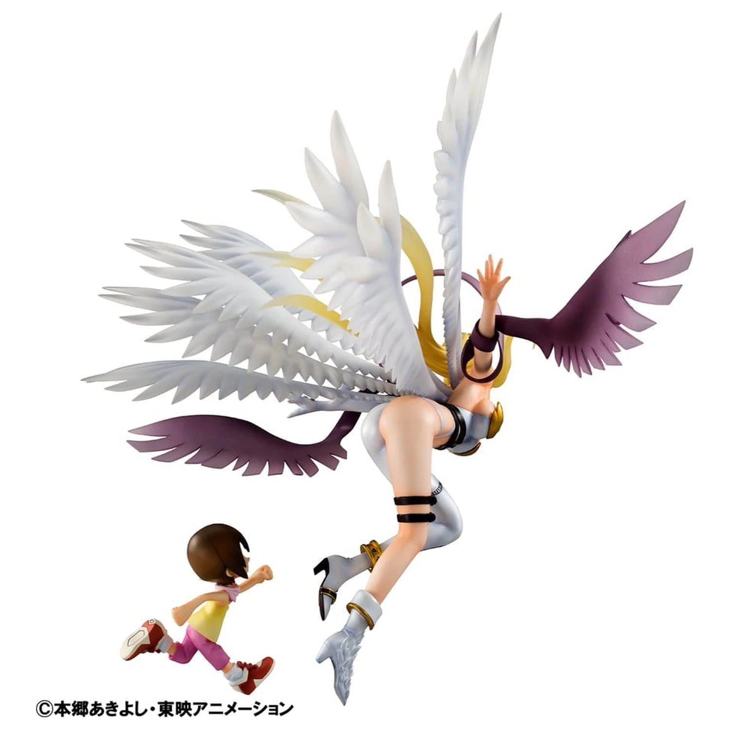Digimon Adventure Precious G.E.M. Series PVC Socha Angewomon & Hikari Yagami 22 cm fotografii produktu