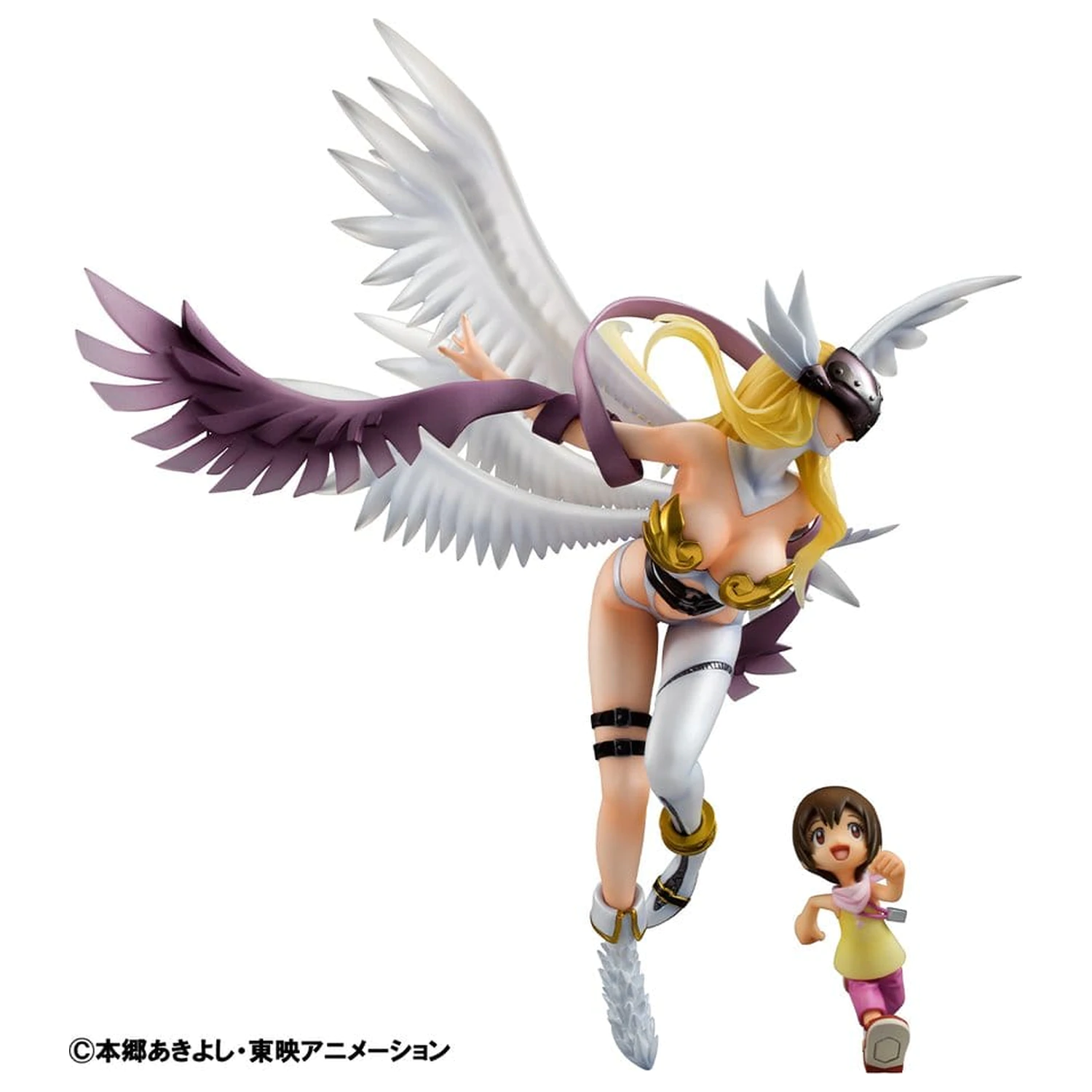Digimon Adventure Precious G.E.M. Series PVC Socha Angewomon & Hikari Yagami 22 cm fotografii produktu