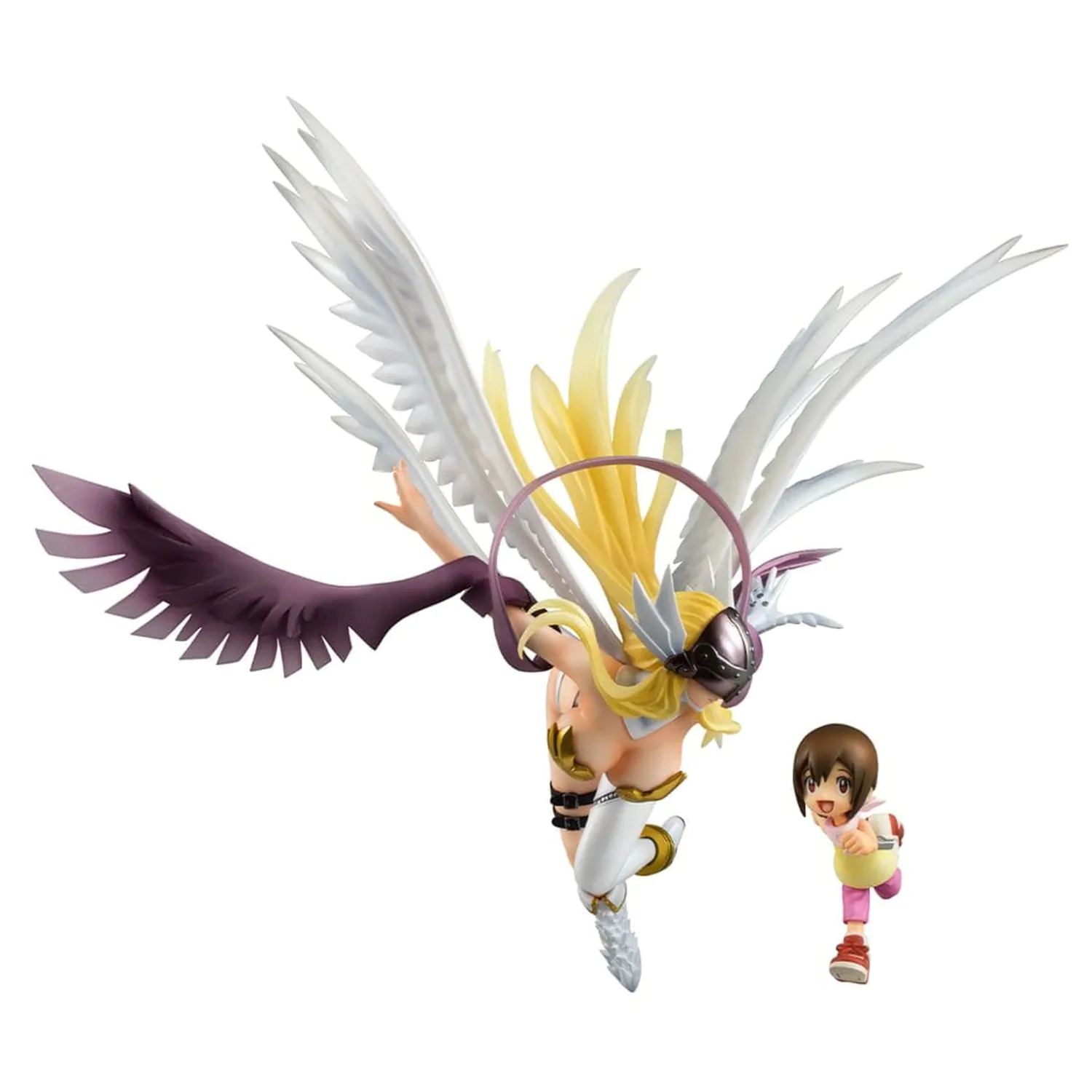 Digimon Adventure Precious G.E.M. Series PVC Socha Angewomon & Hikari Yagami 22 cm fotografii produktu