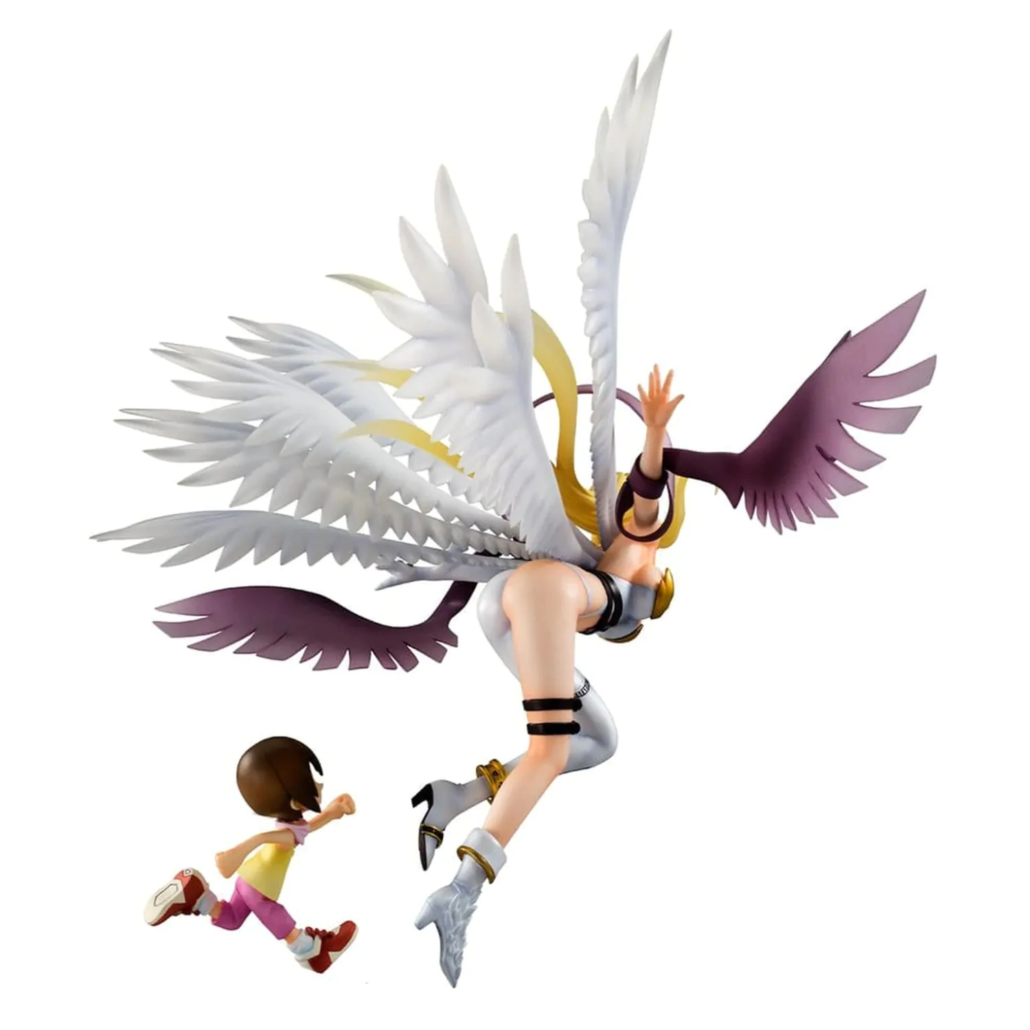 Digimon Adventure Precious G.E.M. Series PVC Socha Angewomon & Hikari Yagami 22 cm fotografii produktu