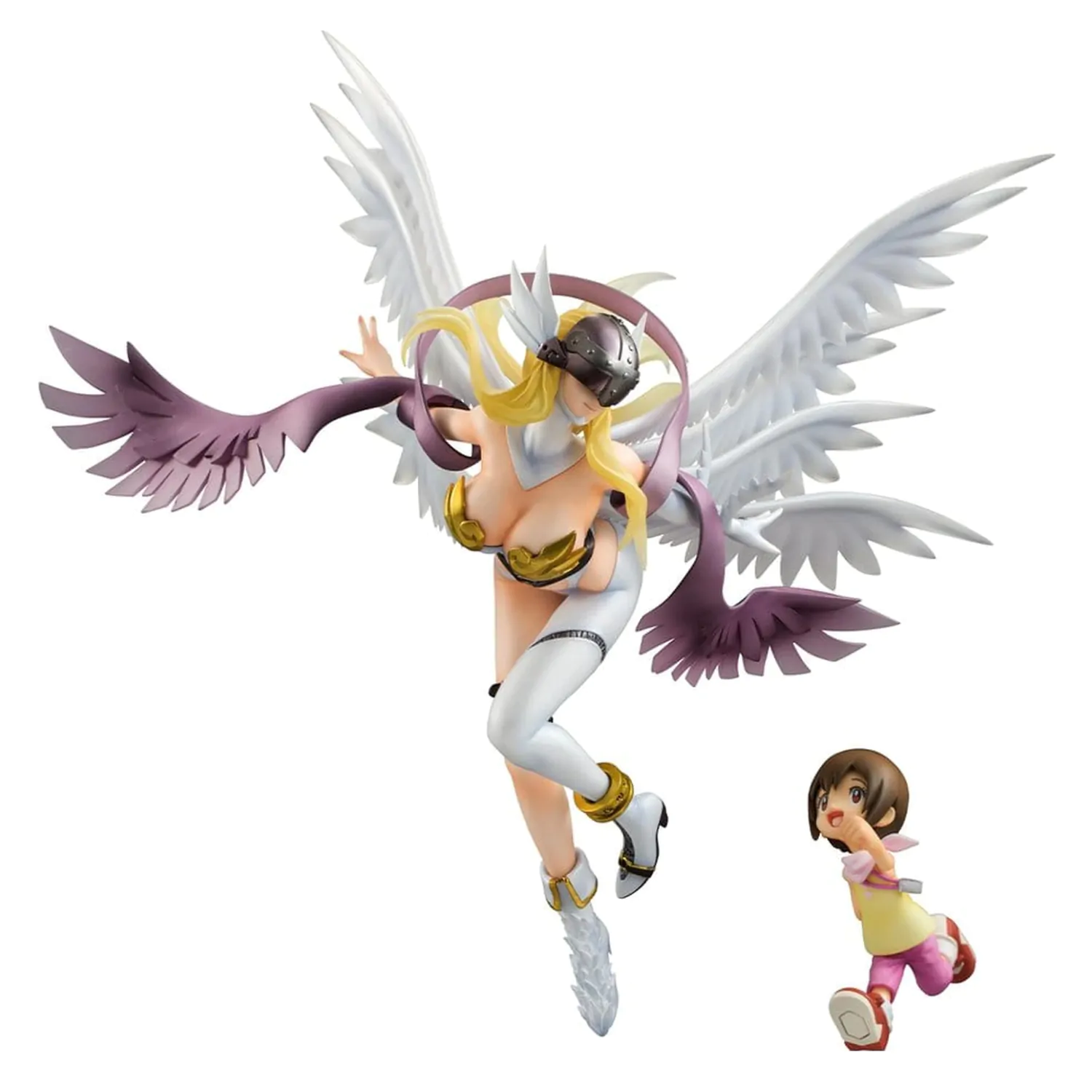 Digimon Adventure Precious G.E.M. Series PVC Socha Angewomon & Hikari Yagami 22 cm fotografii produktu