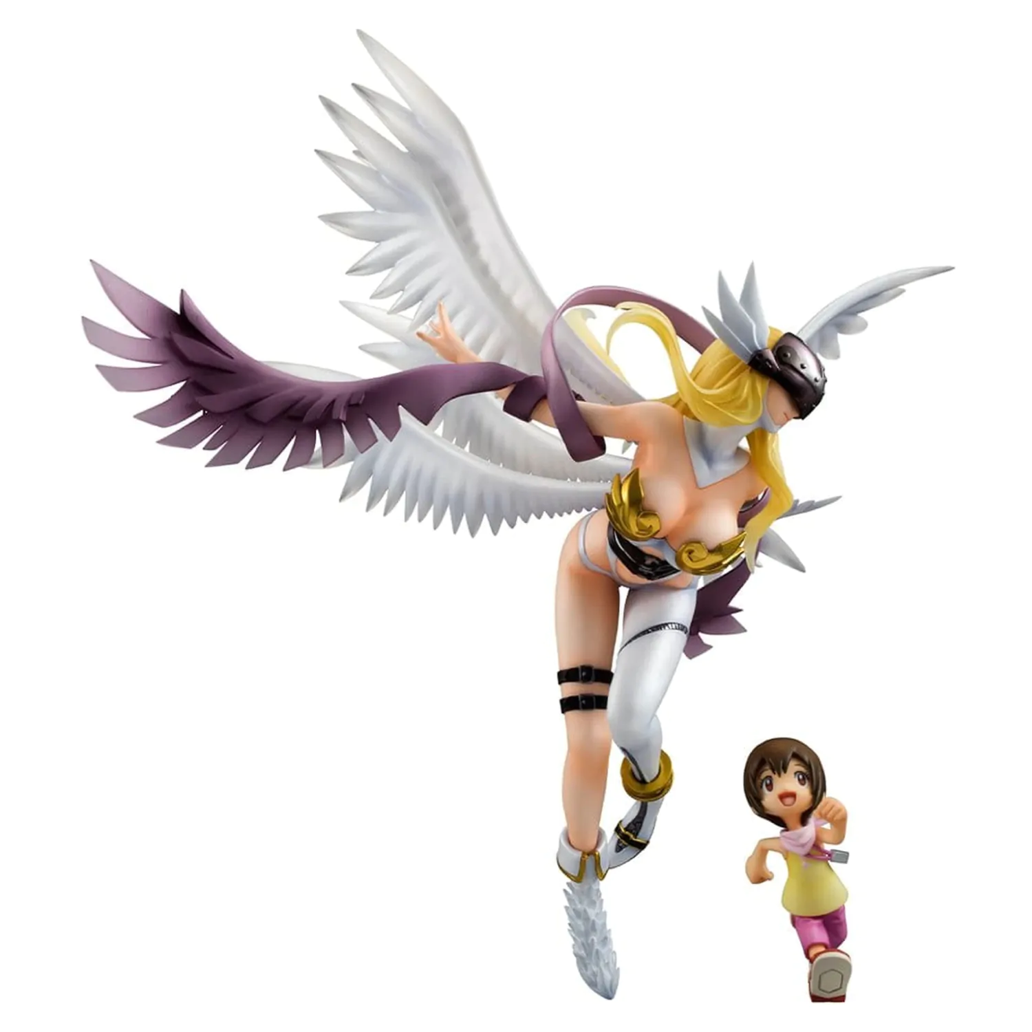 Digimon Adventure Precious G.E.M. Series PVC Socha Angewomon & Hikari Yagami 22 cm fotografii produktu