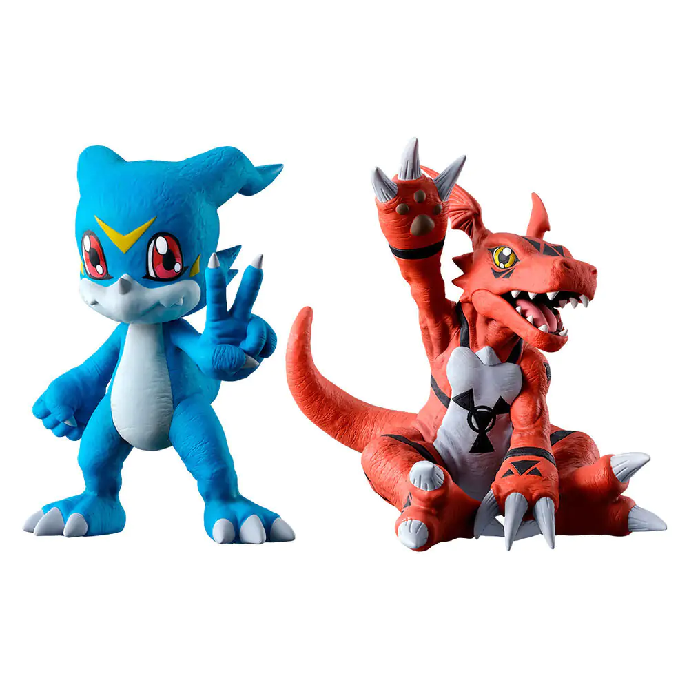 Digimon Dvě síly, které vyzařují světlo Veemon & Guilmon Ichibansho figurka 5 cm fotografii produktu