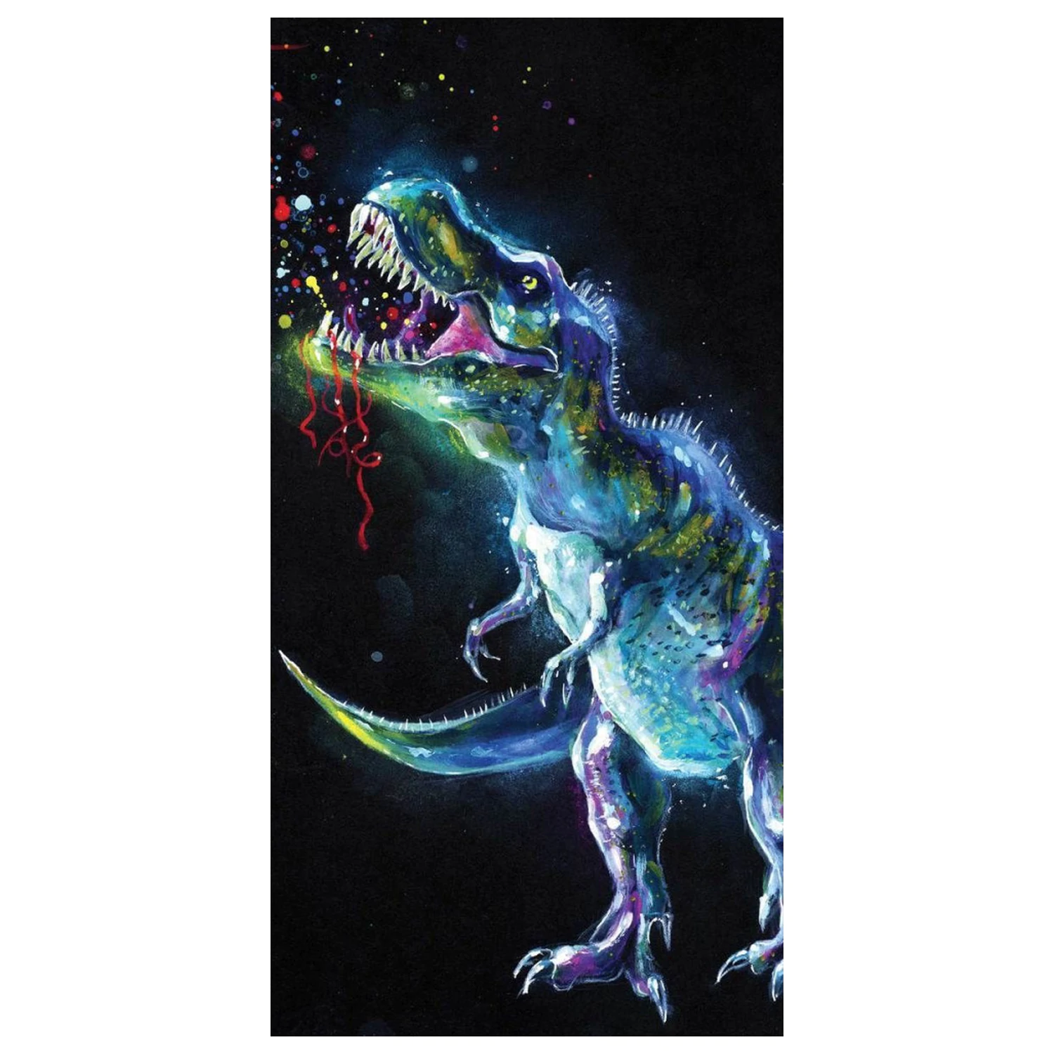 Dinosaur Neon ručník fotografii produktu