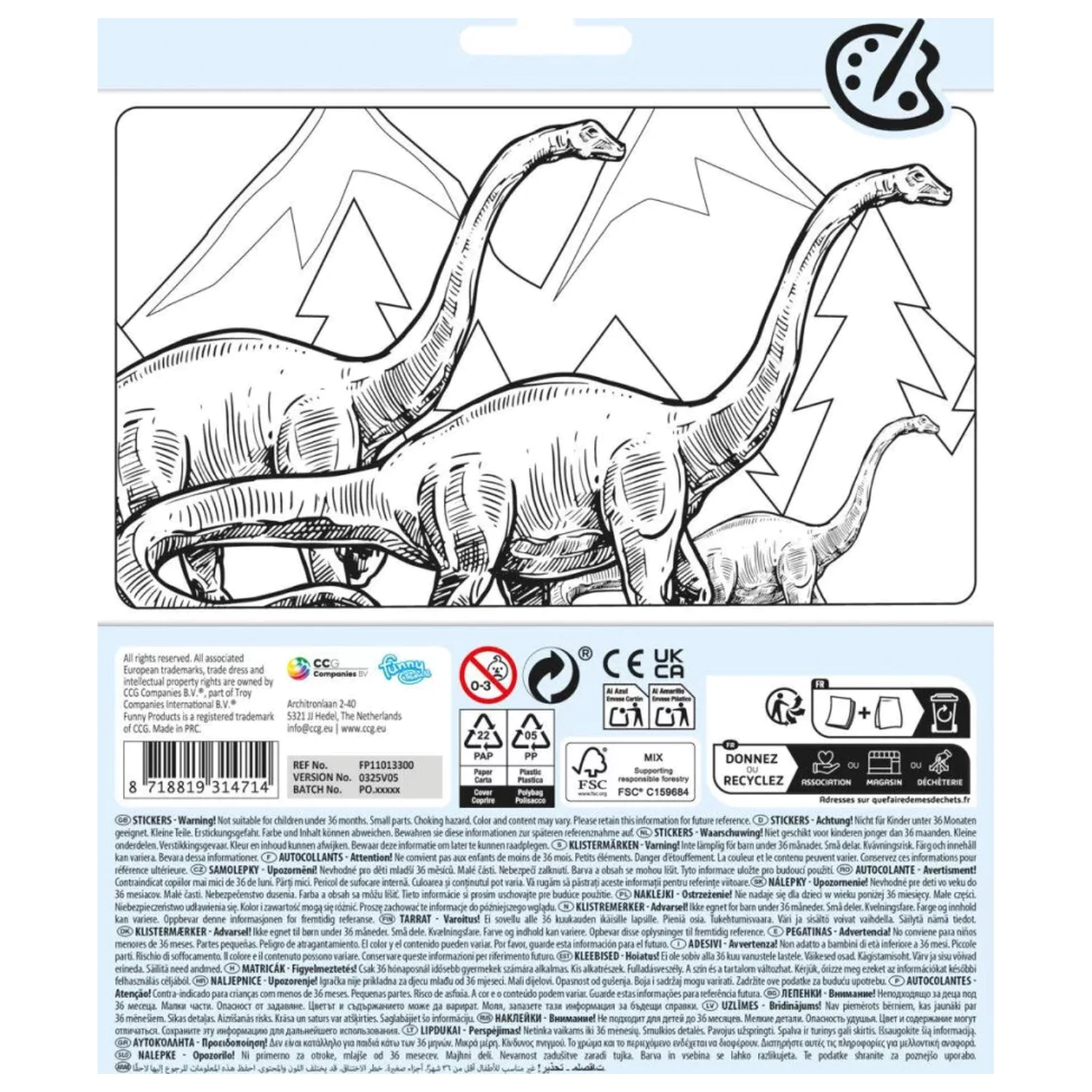 Dinosaur Roarsome Samolepka fotografii produktu