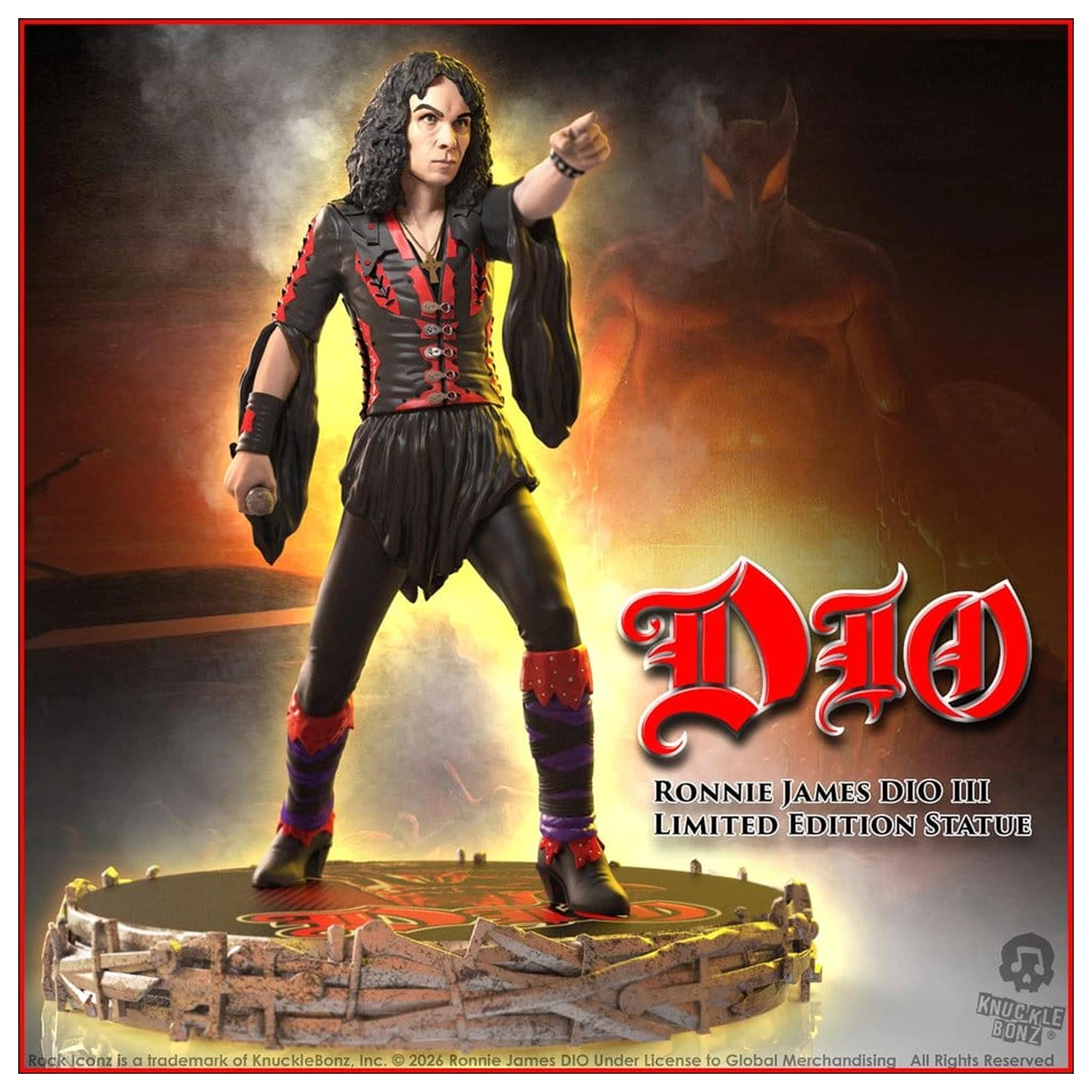 Dio Rock Iconz Socha Ronnie James Dio III 18 cm fotografii produktu
