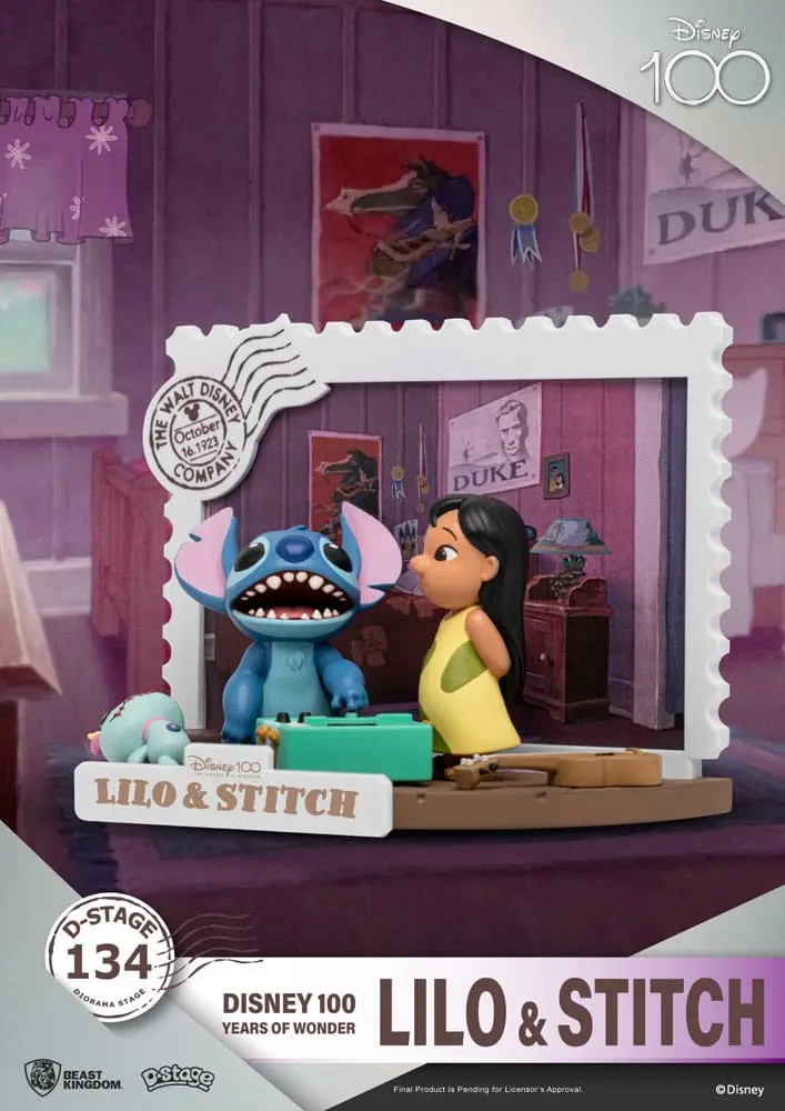 Disney 100 Years of Wonder D-Stage PVC Diorama Lilo &amp; Stitch 10 cm fotografii produktu