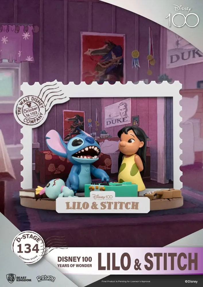 Disney 100 Years of Wonder D-Stage PVC Diorama Lilo &amp; Stitch 10 cm fotografii produktu