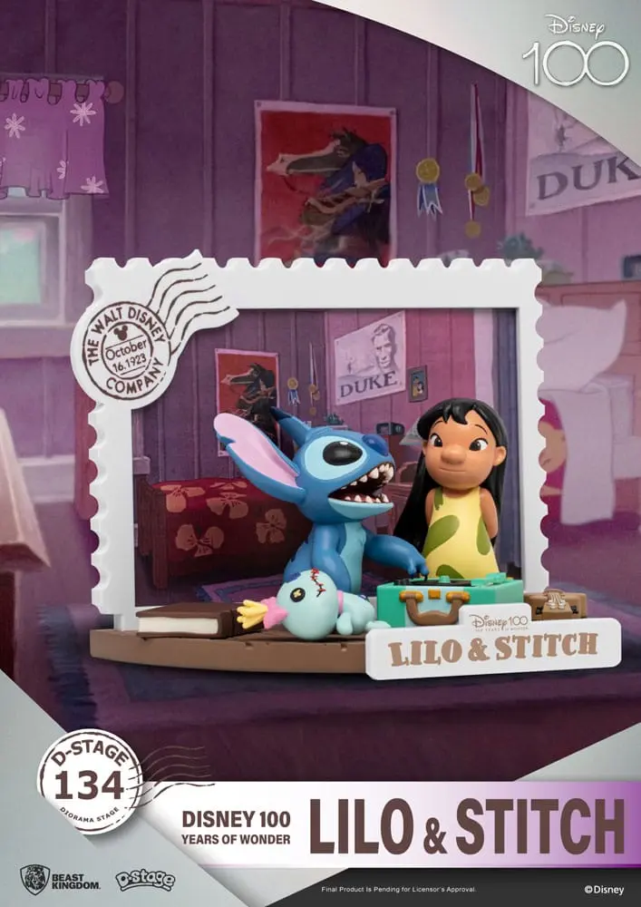 Disney 100 Years of Wonder D-Stage PVC Diorama Lilo &amp; Stitch 10 cm fotografii produktu