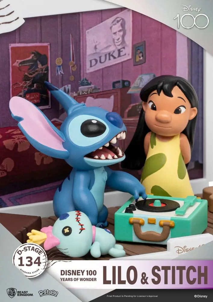 Disney 100 Years of Wonder D-Stage PVC Diorama Lilo &amp; Stitch 10 cm fotografii produktu