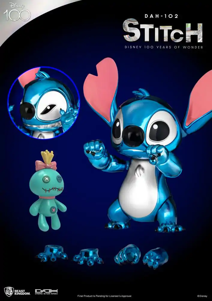 Disney 100 Years of Wonder Dynamic 8ction Heroes akční figurka 1/9 Stitch (Lilo & Stitch) 16 cm fotografii produktu