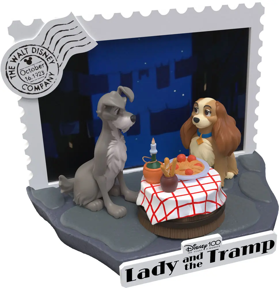 Disney 100th Anniversary D-Stage PVC Diorama Lady And The Tramp 12 cmDisney 100. výročí D-Stage PVC Diorama Lady And The Tramp 12 cm fotografii produktu