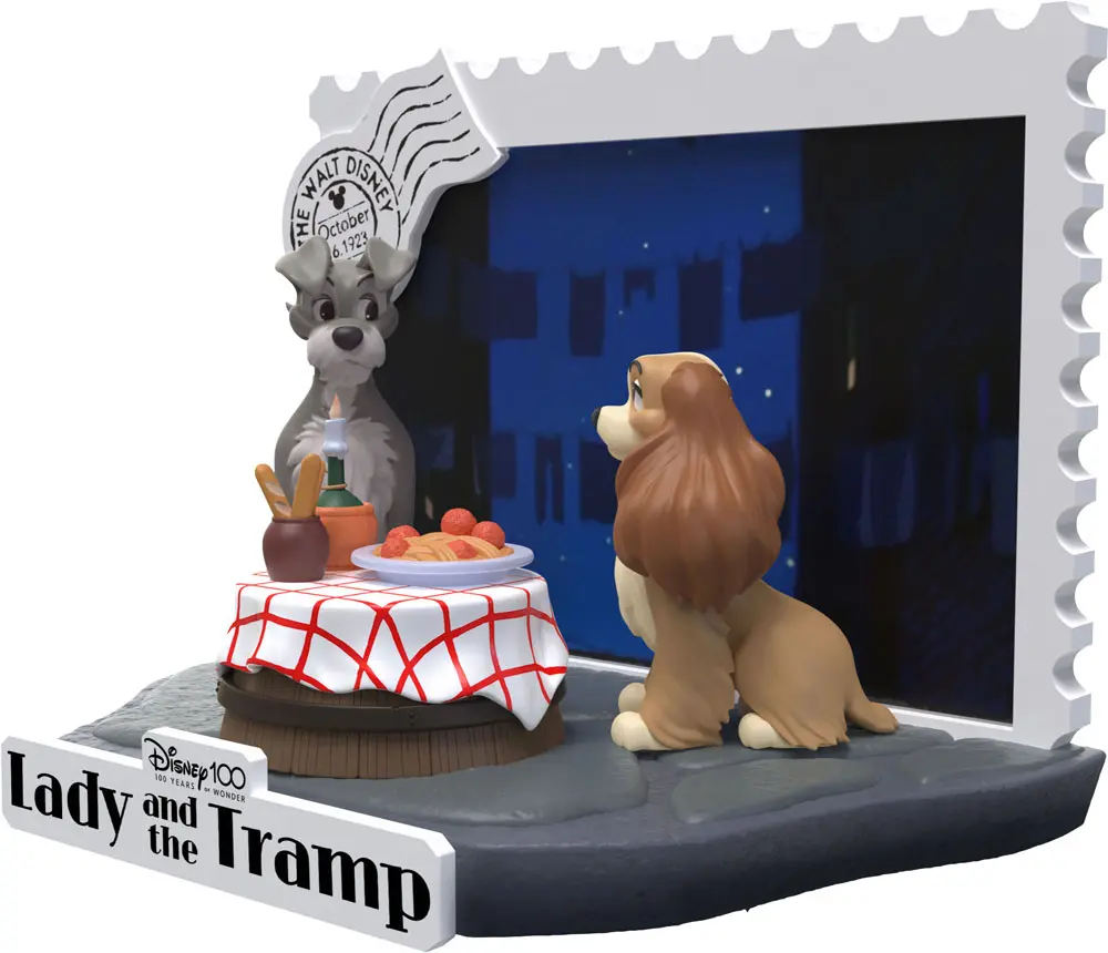 Disney 100th Anniversary D-Stage PVC Diorama Lady And The Tramp 12 cmDisney 100. výročí D-Stage PVC Diorama Lady And The Tramp 12 cm fotografii produktu