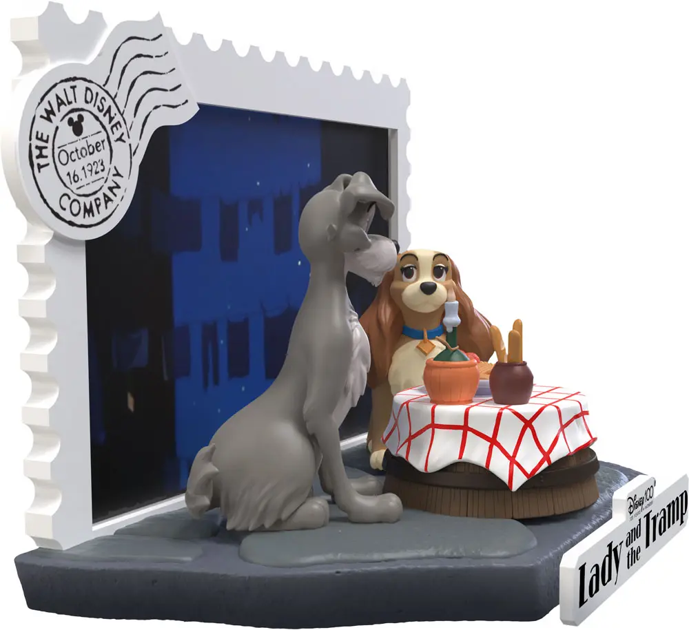 Disney 100th Anniversary D-Stage PVC Diorama Lady And The Tramp 12 cmDisney 100. výročí D-Stage PVC Diorama Lady And The Tramp 12 cm fotografii produktu