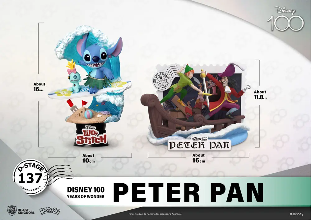 Disney 100th Anniversary D-Stage PVC Diorama Petr Pan 12 cm fotografii produktu