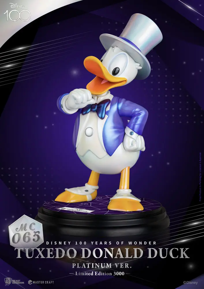 Disney 100th Master Craft Statue Smokingový Kačer Donald (platinová verze) fotografii produktu