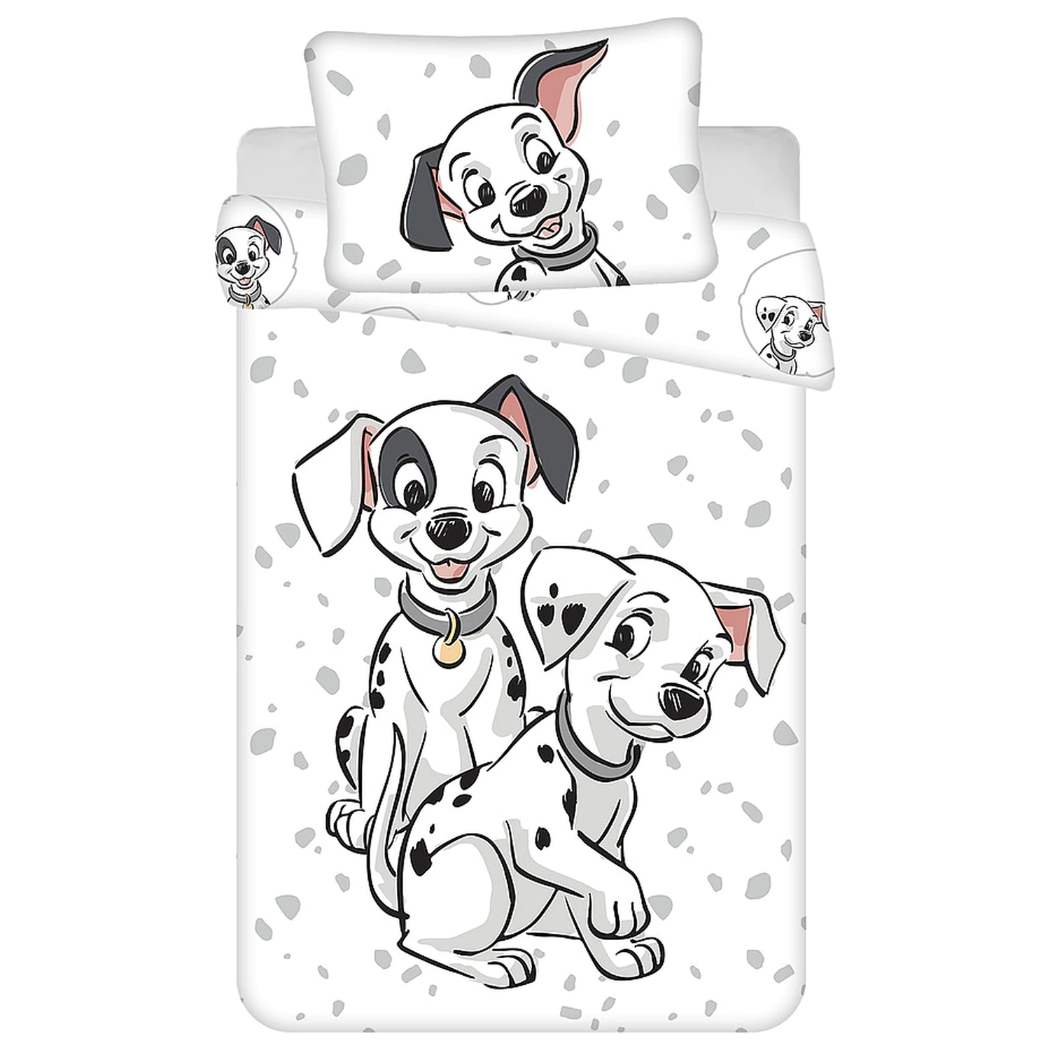 Disney 101 Dalmatians White povlak na přikrývku pro batolata a předškoláky fotografii produktu