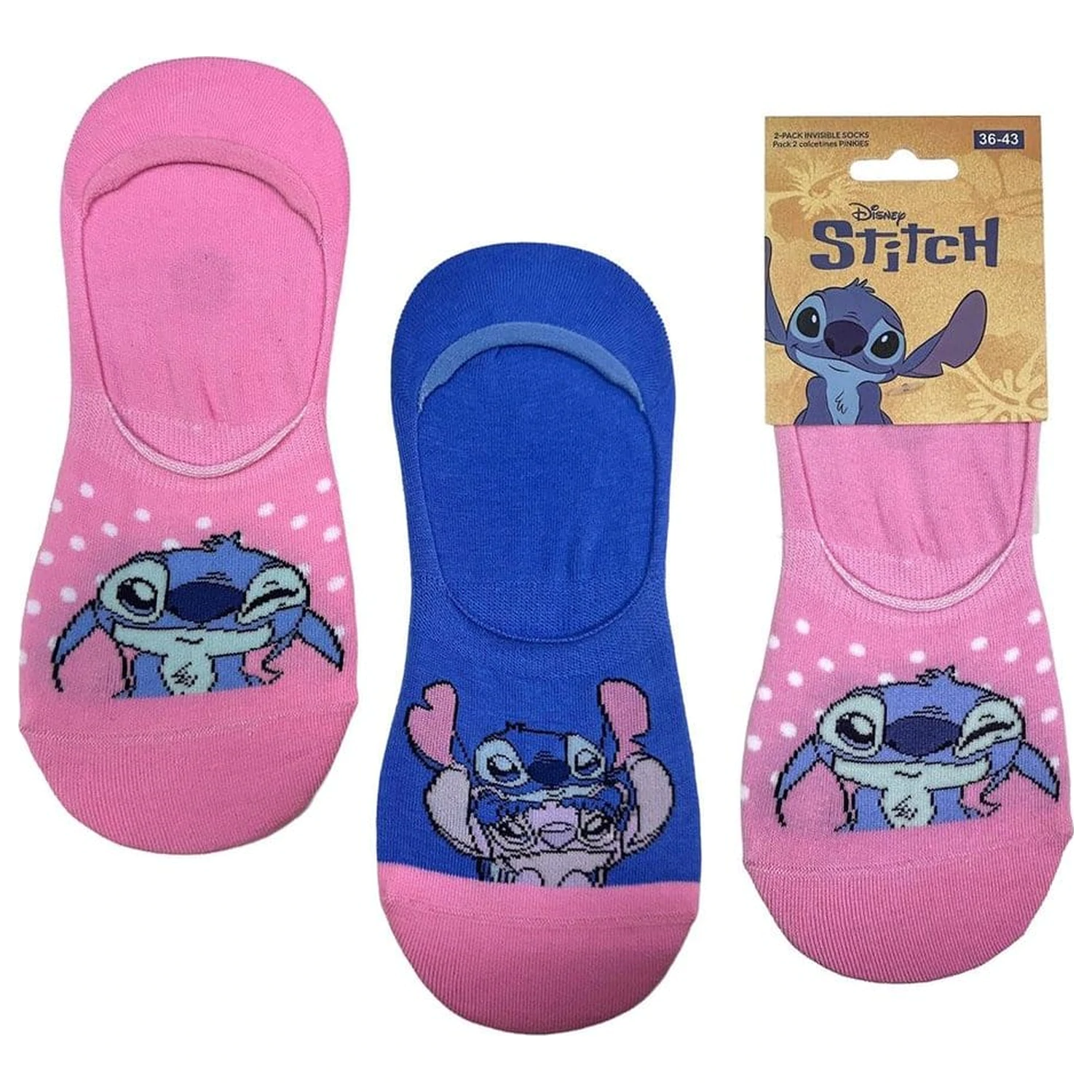 Disney ponožky 2-Pack Stitch Pinkies 36-43 fotografii produktu